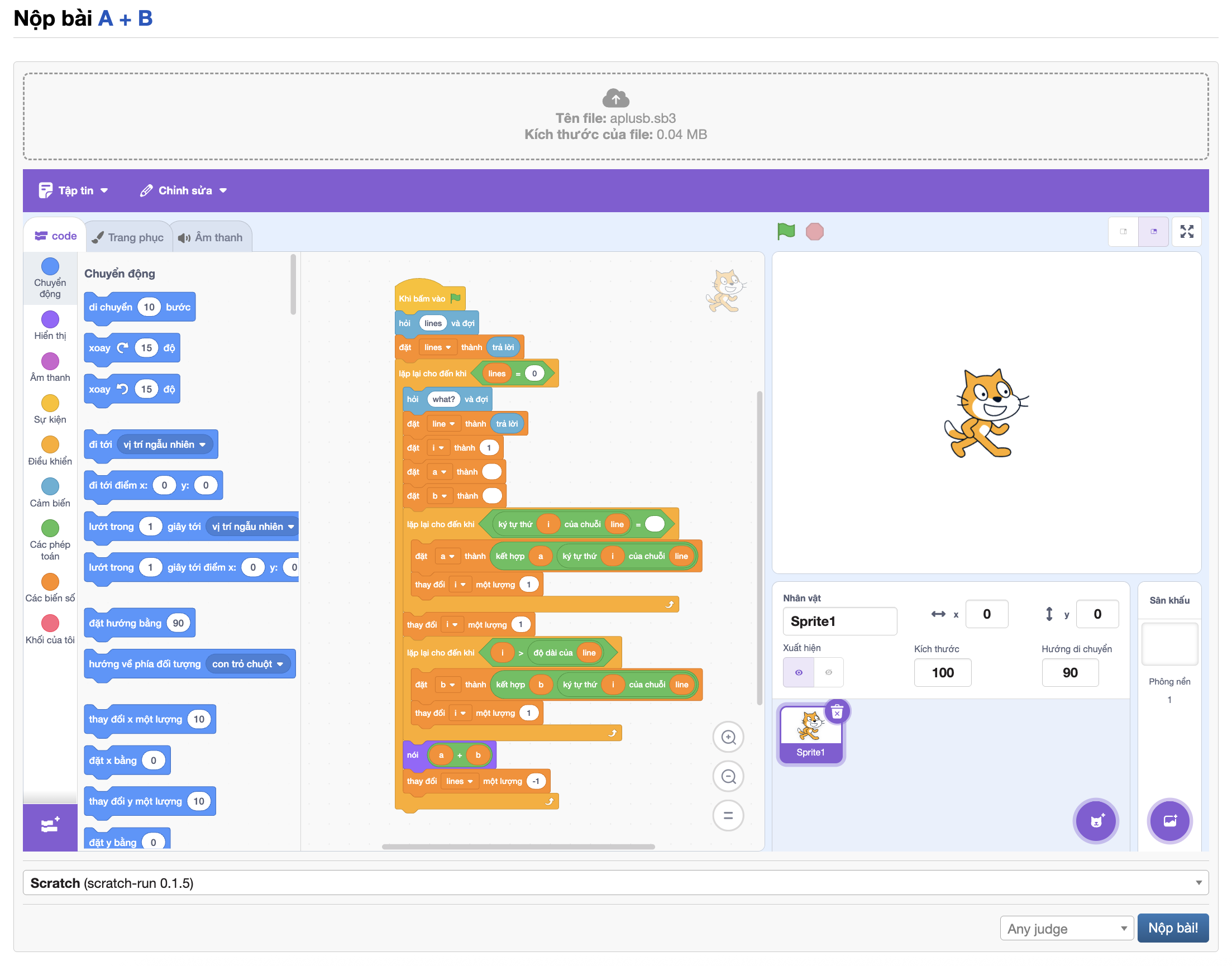 Scratch Editor